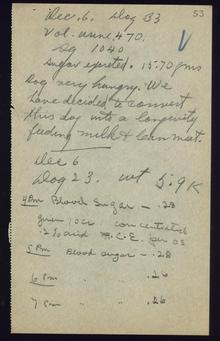 Notes dated Dec. 6 from laboratory notebook 3A 16/09/ - 22/12/1921. Digital ID: N10012.