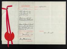 Assignment to the Governors of the University of Toronto. Digital ID: Q10013 Location: MS. COLL. 76 (Banting), Box 10, Folder 10