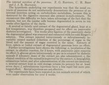The internal secretion of the pancreas. Digital ID: T10131. Location: Gerstein Science Information Centre. Stacks.