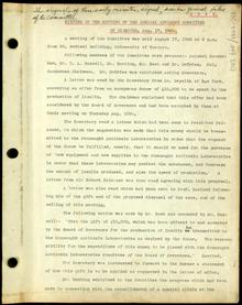 Insulin Committee Minutes 17/08/1922 to 29/09/1925. Digital ID: W10028. Location: University of Toronto Archives. A1982 - 0001, Box 044