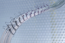 Polymer fibers designed to mimic fibrous geometry of spinal cord nerves