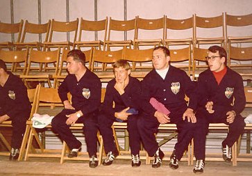 Alex Wagner, Walter Gering, Emil Wagner, Reinhold Kiehl mit dem KSV Oggersheim